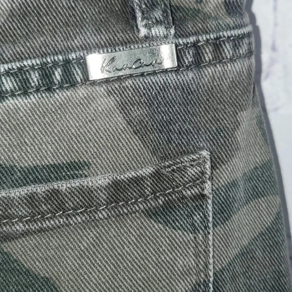 KanCan Green Camouflage Distressed Jeans 5/26 - Picture 7 of 13